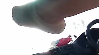 Insane Nympho Hot Brunette Fucks in the Car and Has Multiple Orgasms