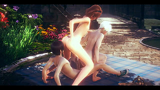 My Hero Academia - Toga and Uraraka Threesome - Japanese Asian Manga Anime Film Game Porn