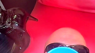 Half a Gallon Pee in Submissive Slave's Mouth