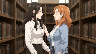 Two lesbian girls studying in liberty turn into intimate situation