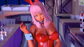 All the wild fuck-fest scenes from the game Deviant Anomalies, part two