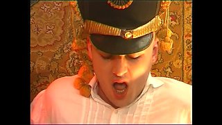 Double Penetration with Cumshot in Mouth for Vintage MILF Countess