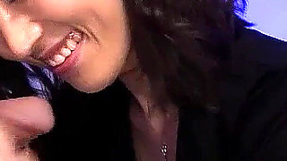 Skinny Asian secretary teen fucked by colleague at work on break