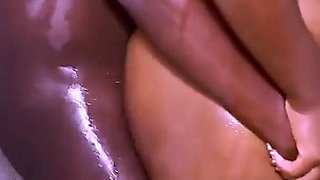 My Landlord Got My Ebony Ass and Hairy Pussy Fuck with His BBC Huge Dick in a Bathroom