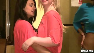 Hot party with drunk girls goes super wild
