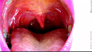 Sexy Scarlet Says Ahhhh - Uvula Showoff