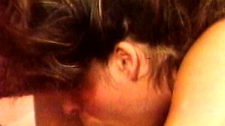 Amateur teen and old hardcore threesome with cumshot