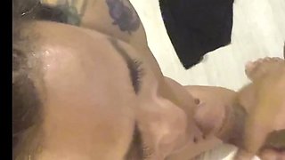 Asian Muscle Mommy With A Big Clit Sucks & Fucks BBC