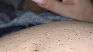 Step mom saw step son big dick without condom and handjob his dick