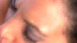 Hot Ebony Babe Deepthroating My Cock