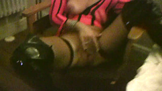 Swemature teases, fucks anally and in doggy, plays with dildo, swallows cum