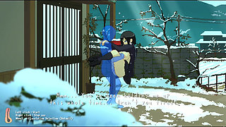 Hentai Game - Massive Tits Babe Rough Sex in Cold Weather