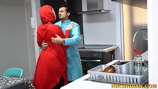 Hijabi Muslim Wife Of An Old Man Gets Fucked By Another Man