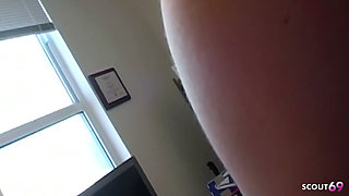 Stepfather Catches Blonde Teen Masturbating and Fucks Her POV