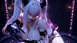 Cyber Demoness BBW Doll Dark Palace Ride - Huge Tits Big Ass Milking Squirting 3D Cgi 8K