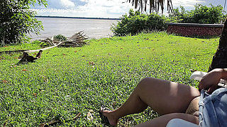 What is this panties hiding? Would you dare to sit beside