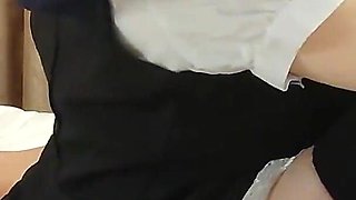 Amateur POV a Cute and Neat Maid Who Thrusts Her Cock Deep Inside Herself... Cosplay Blowjob Cunnilingus