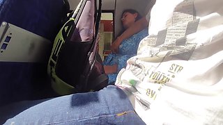 Stepson Suddenly Starts Touching His Busty Stepmoms Tits And Pussy In The Bus After Work 5 Min