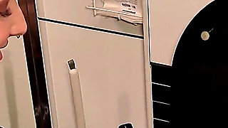 Disgusting Training Eating Food From Toiletbowl by Strict Skinny German Femdom Part 1