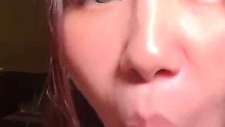 Shy F-cup Amateur with Little Experience - Soft Blowjobs Led to a Risky Creampie Punishment