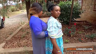 African Married Milfs Lesbian Make Out In Public During