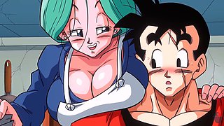 Busty big ass milf in a hentai game gallery with rough anal and deep throat action