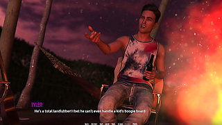 Dominos Beach 6: Jhon Night Surfing First Time & Zoe Cave Hookup