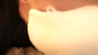 Cute brunette young hookup amateur teen blowjob