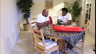 Nice big facial cum load for cute light skin ebony princess