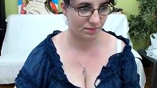 Russian BBW with Huge Tits on Webcam