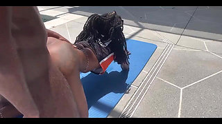 Ebony Thot Gets Fucked for Team Spot