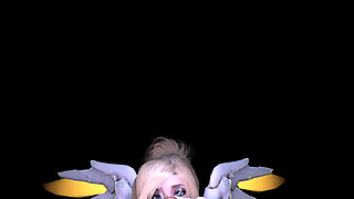 Overwatch Mercy Costume Lap Dance