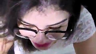 My Harmless Wifey in White Sundress & Glasses Stroked Me Before Church - William and Selena Vega