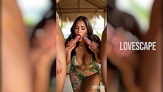 Latina MILF Double-teamed Raw on the Beach