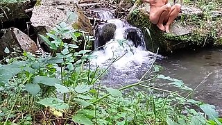 Reality european amateur sucks cock for cash outdoors
