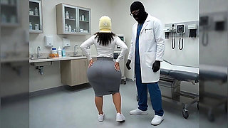 Petite Big Ass Secretary Teasing in Tight Office Outfit