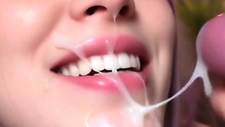 Best AI Girl BJ Cumshot Compilation