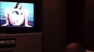 Amateur asian toyer toying at home