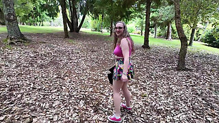 Flashing And Masturbating At The Botanical Garden