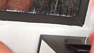 Stepson Jerks off on a Washing Stepmom