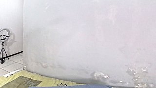 I Caught My Stepsister Masturbating in Front of the Camera, She Asked Me to Keep It a Secret but I Came in Her Pussy