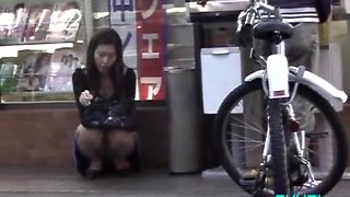 Horny Japanese chick in Incredible Public, Outdoor JAV scene