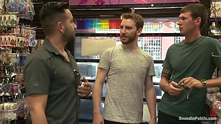 Sebastian Keys, Jay Cloud and Andrew Fitch Gang Fuck Ripped Thief Sebastian Keys