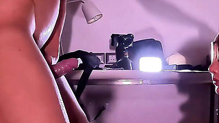 Blindfolded & Bound Wife Crawls to Suck Husband’s Cock 230422