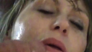Cute Bikini Girl Face Fucked with Facial