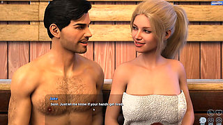 Horny 18 Plus Girls Having Threesome Fun in Sauna with Jake