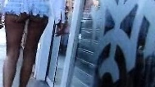 Amateur striptease and Solo masturbation