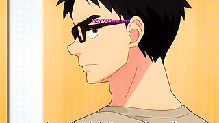 Shy couple fears being caught as he goes all in - HENTAI ENG