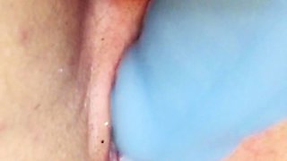 Close up solo beauty toying ass