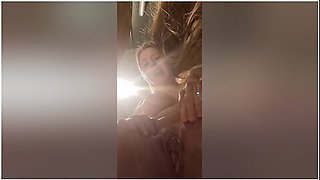 Inked Girl In Public Restroom Masturbation